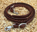 Braided leder closed teugels