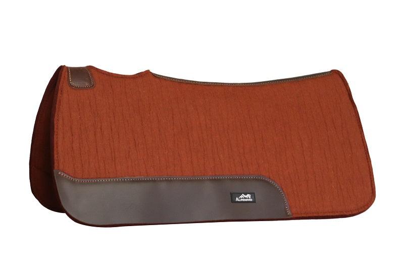 AlpenPad 2.0 – High Quality vilten Western Pad Burgundy – korte maat