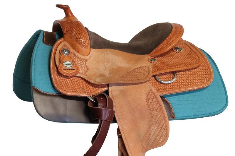 AlpenPad 2.0 – High Quality vilten Western Pad – Turquoise