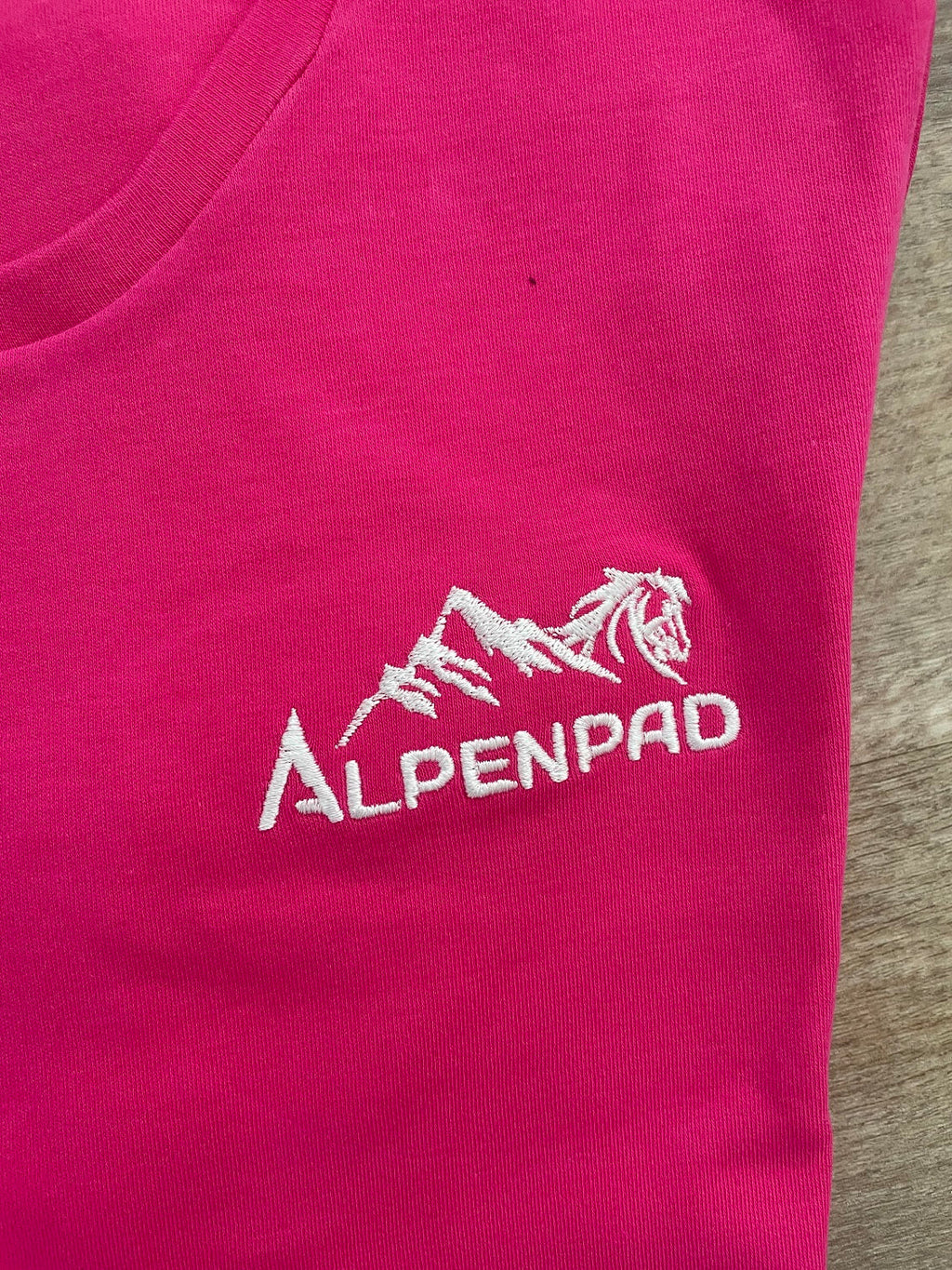 AlpenPad – Geborduurd katoenen shirt – Pink / L, XL, 2XL