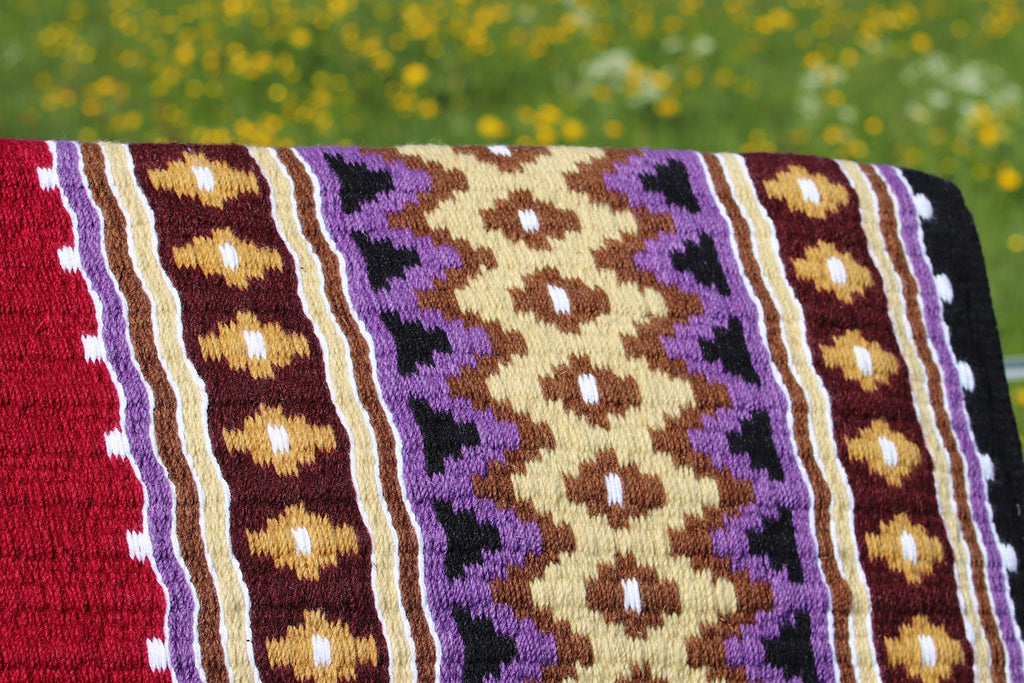 AlpenPad Show Blanket #3 *Rood, paars, bruin, creme
