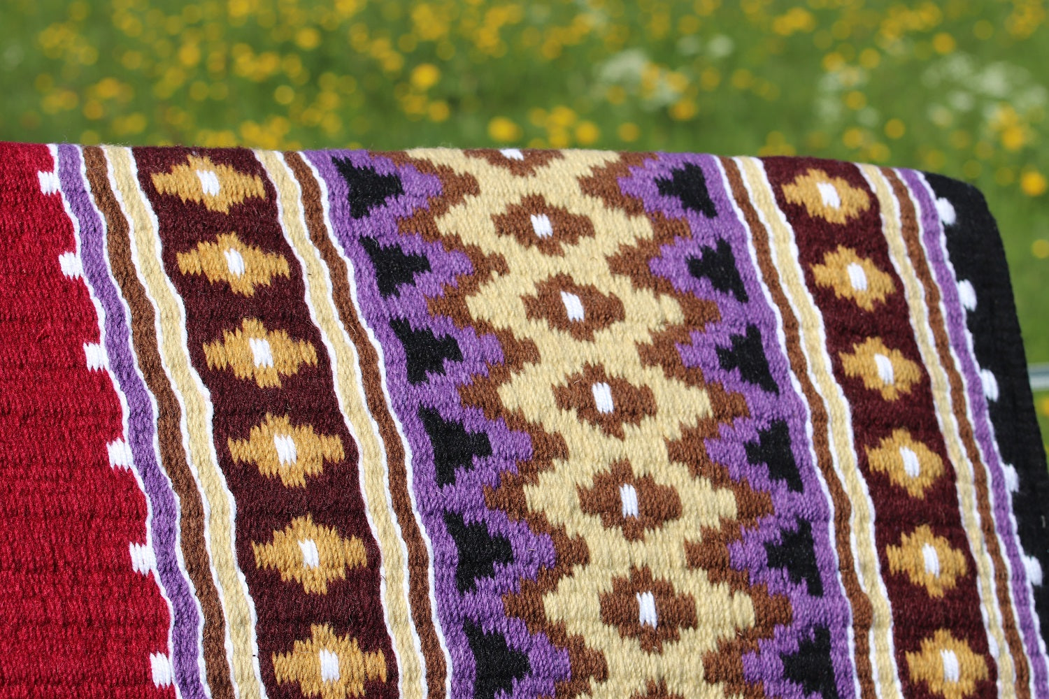 AlpenPad Show Blanket #3 *Rood, paars, bruin, creme
