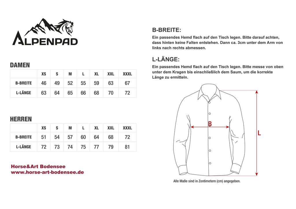 AlpenPad showshirt / heren / rosa