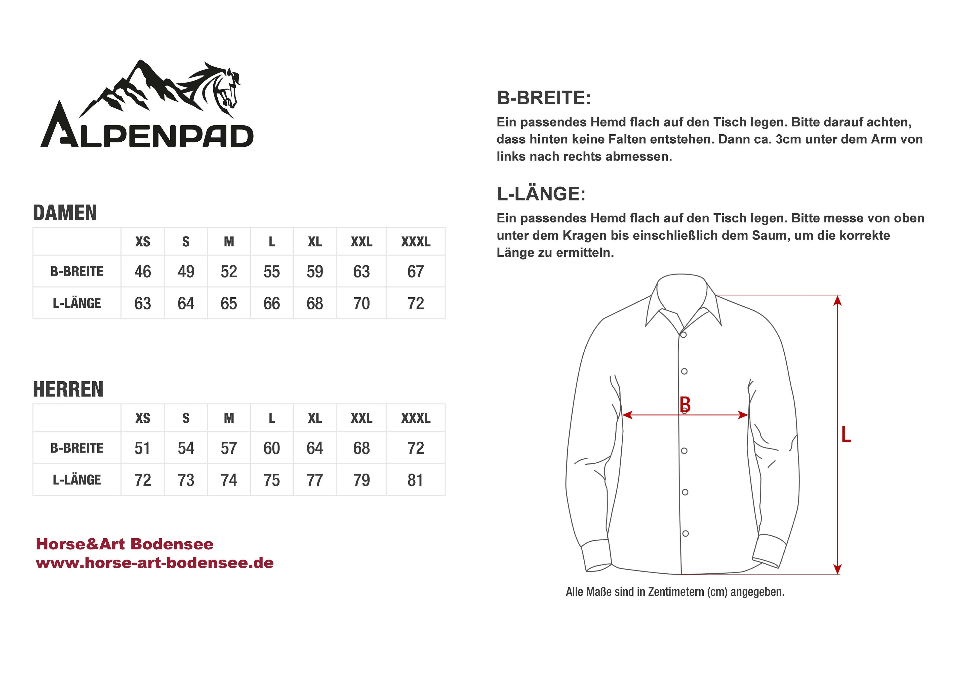 AlpenPad showshirt / heren / rosa