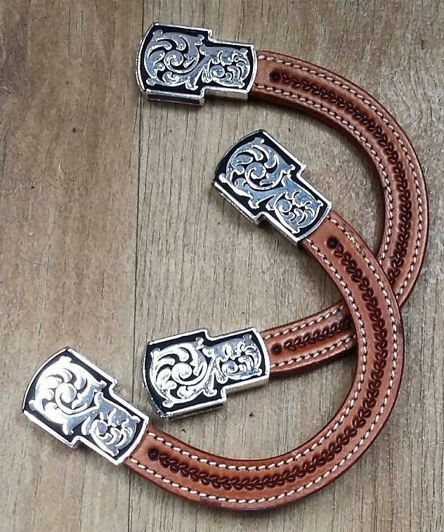 Earpiece met zilver buckles