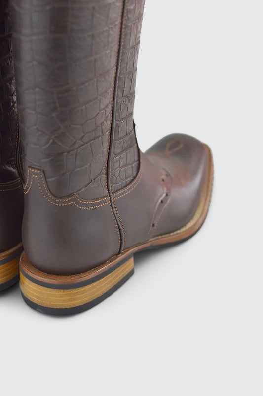 Buckaroo Croco Donkerbruin