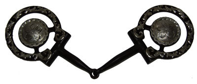 Bruin staal snaffle showbit