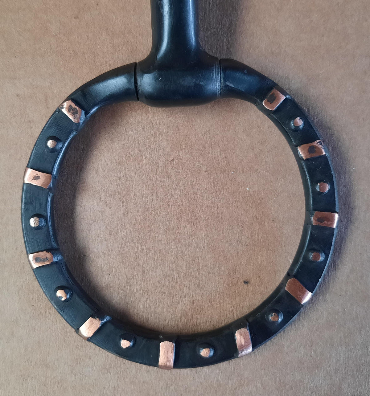 Trensbit bruin met zilver