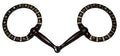 Bruin staal snaffle showbit
