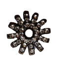 Antique zilver spoorwheel concho