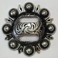 Antique zilver slotted concho