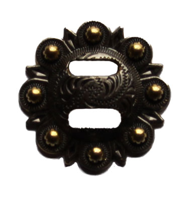 Antique zilver slotted concho