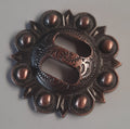 Koper slotted concho