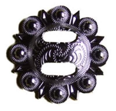Zilver slotted concho