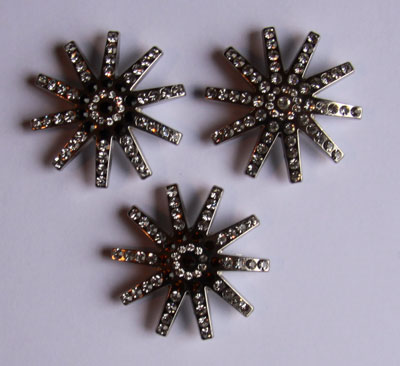 Spoorwheel concho met rhinestones