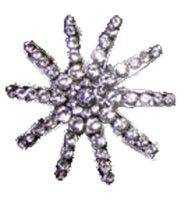Spoorwheel concho met rhinestones