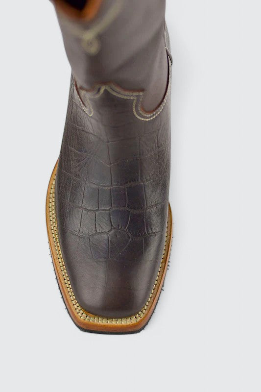 Dakota Croco Donkerbruin