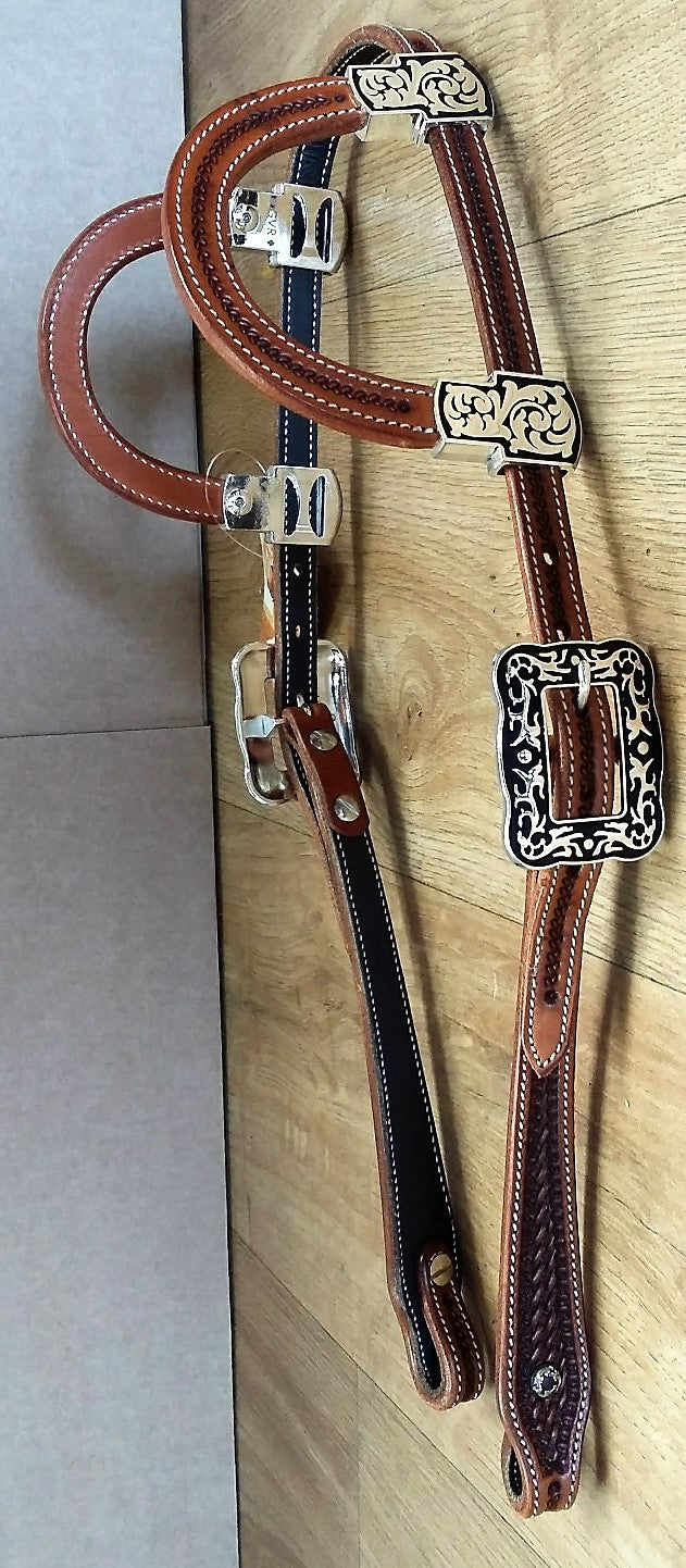 Earpiece met zilver buckles