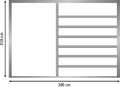 Zwaar staal open door panel