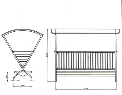 Hay feeder met roof