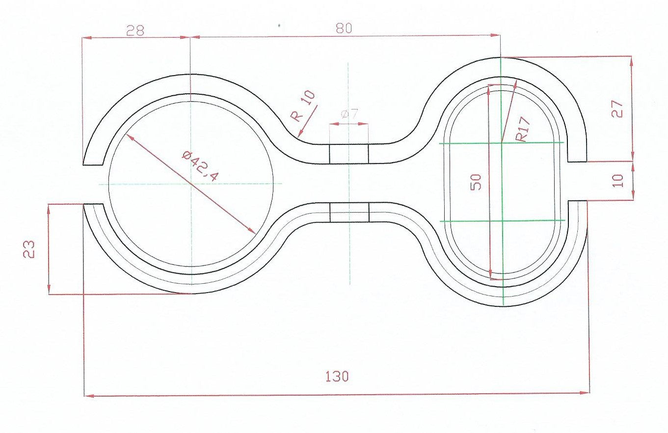 Zwaar staal clamp to connect panels