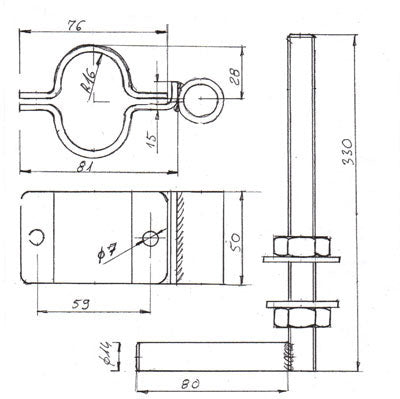 Zwaar staal clamp