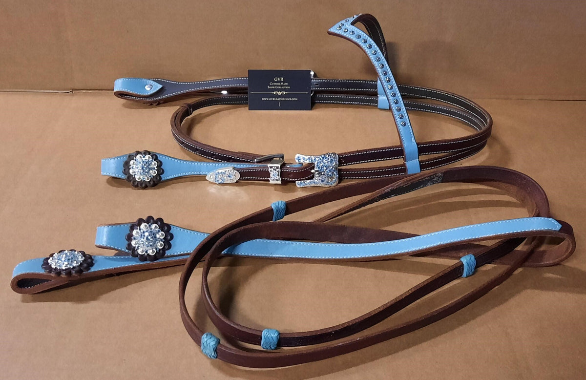 SET hoofdstel met matching teugels