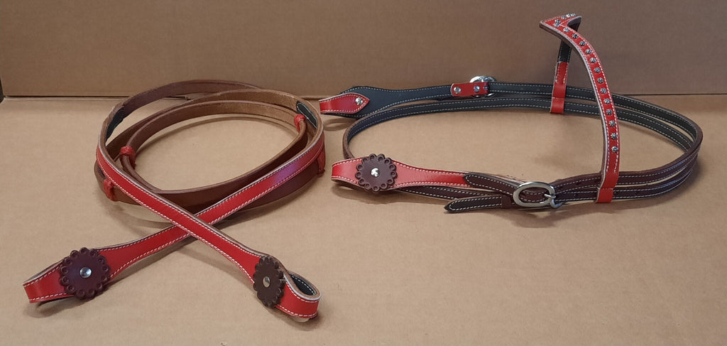 SET hoofdstel met matching teugels