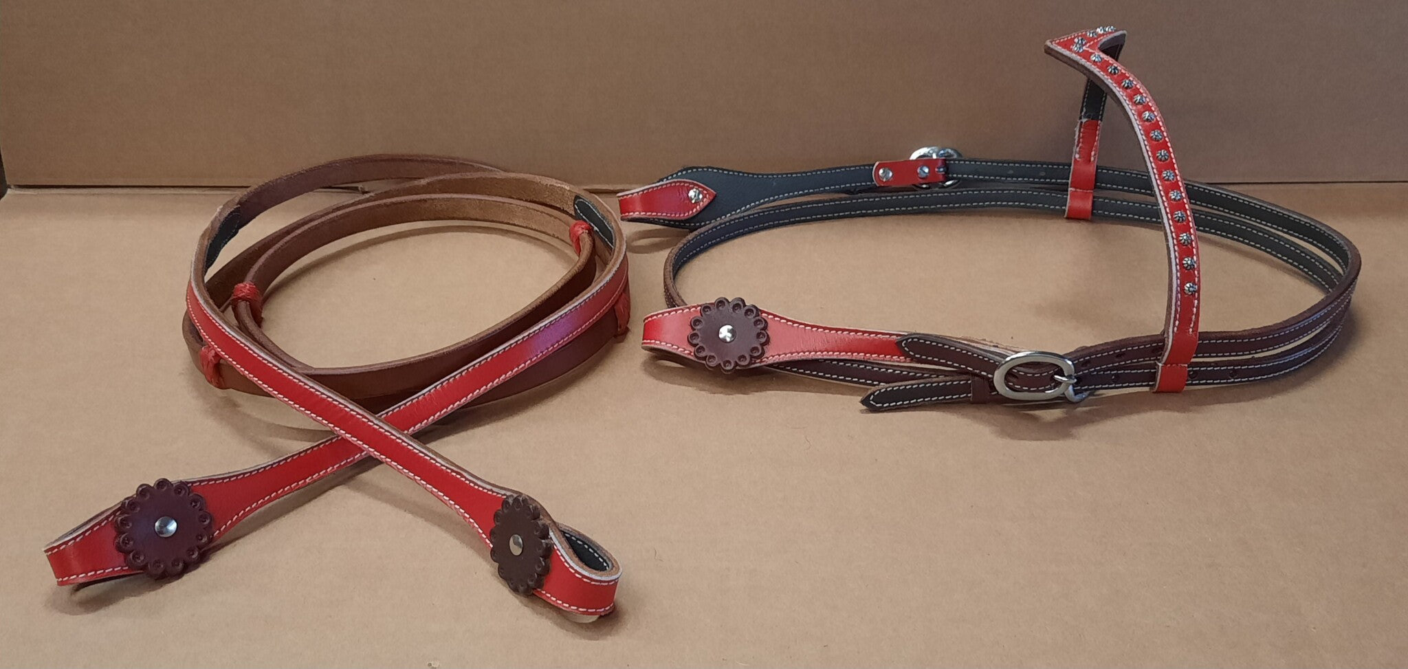 SET hoofdstel met matching teugels