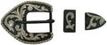 Zwart steel buckle set