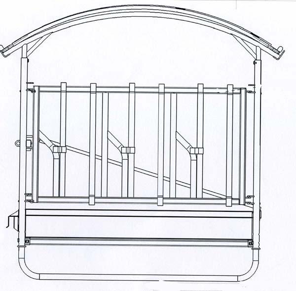 Zwaar staal square feeder