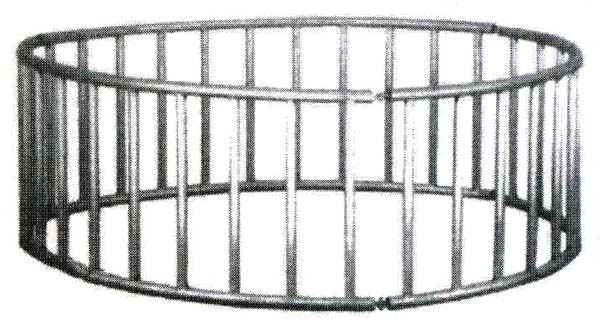 Zwaar staal round hay feeder