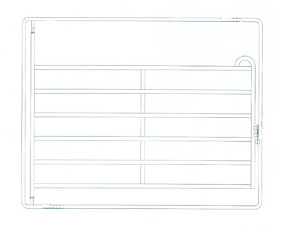 Zwaar staal wide gate panel