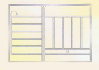 Zwaar staal feeding panel met door