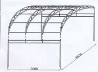 Zwaar staal roof construction