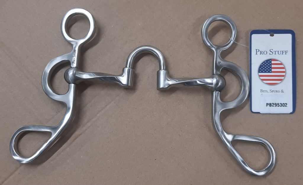Short shank correctional bit met TWISTED BARS
