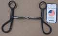Short shank met snaffle mouthpiece