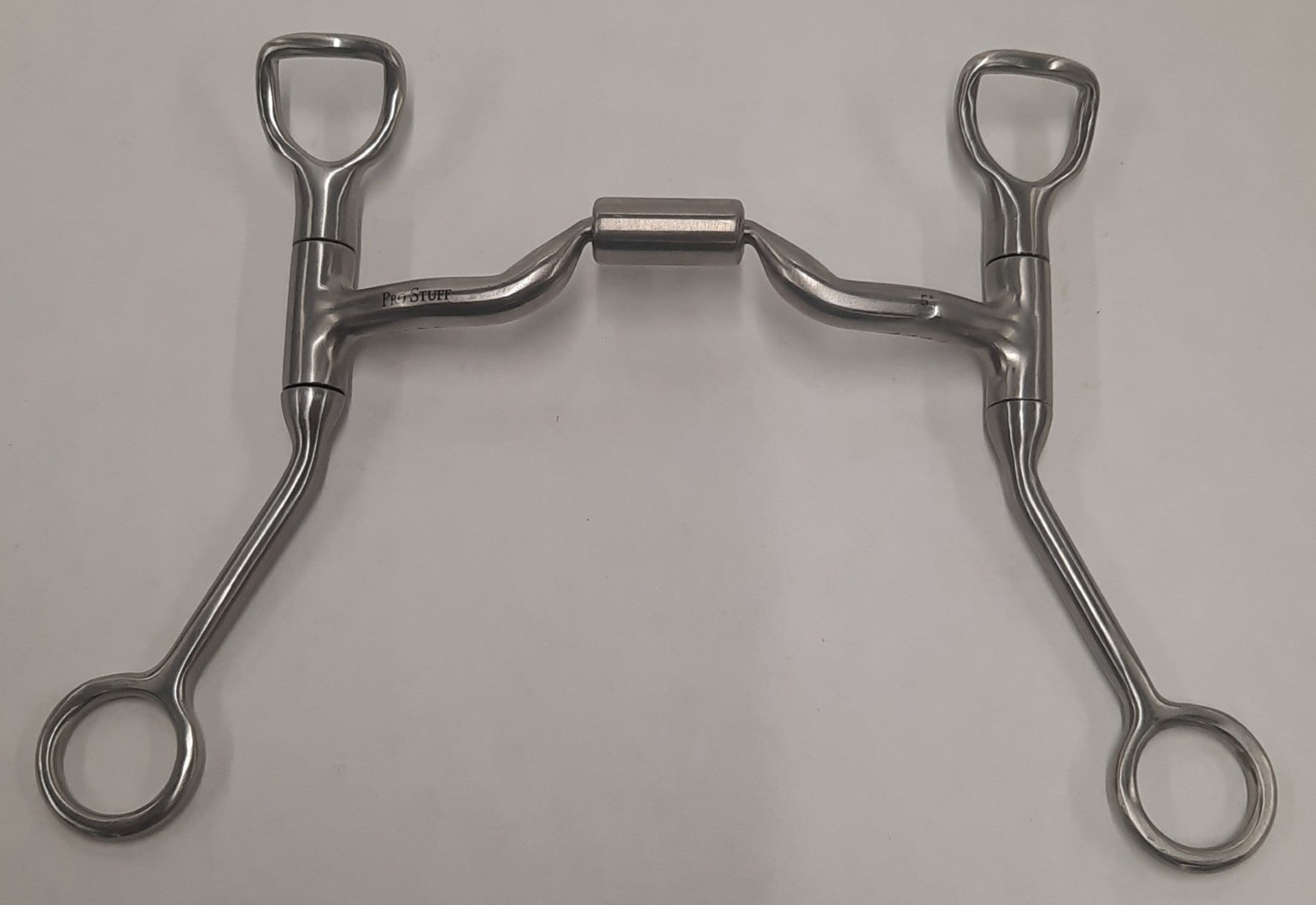 Stangbit met lage tongvrijheid met roller
