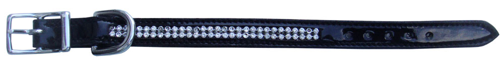 Patent leder dog collar