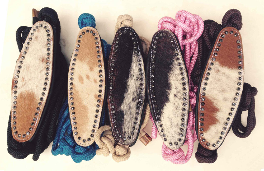 Lasso halster met COWHIDE neusriem
