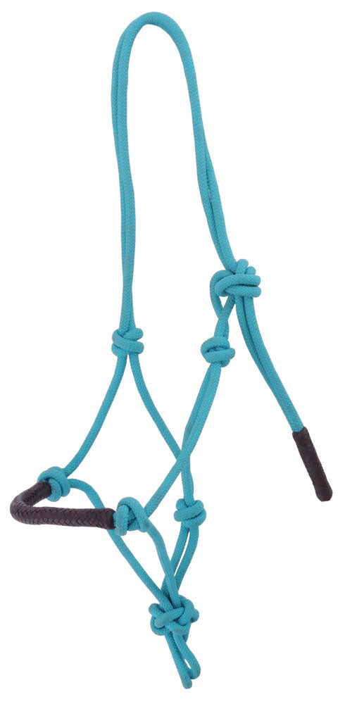 Lasso halster met knotted leder