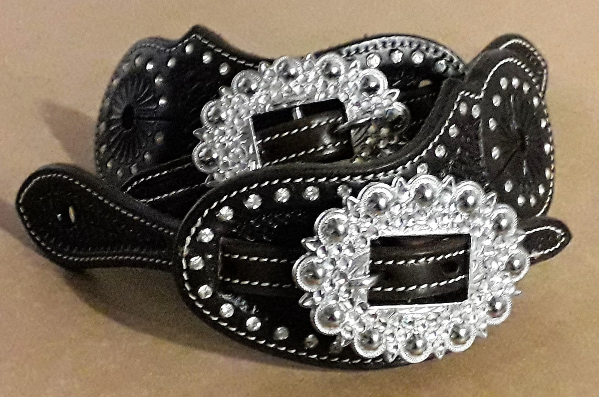 Sporentraps met rhinestones and