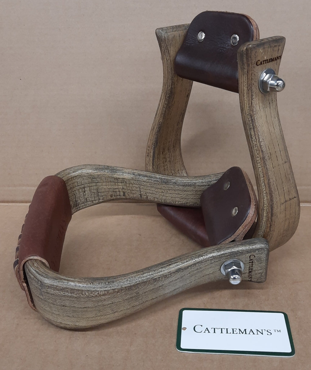 Oak-wooden stijgbeugels