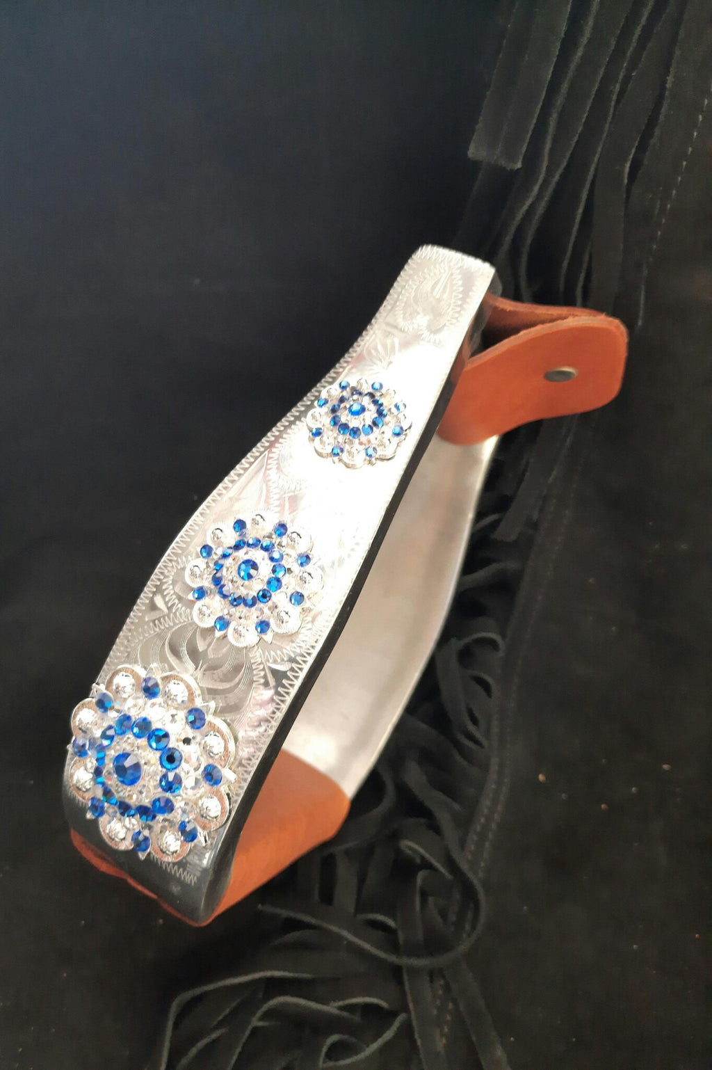 Aluminum engraved stijgbeugels