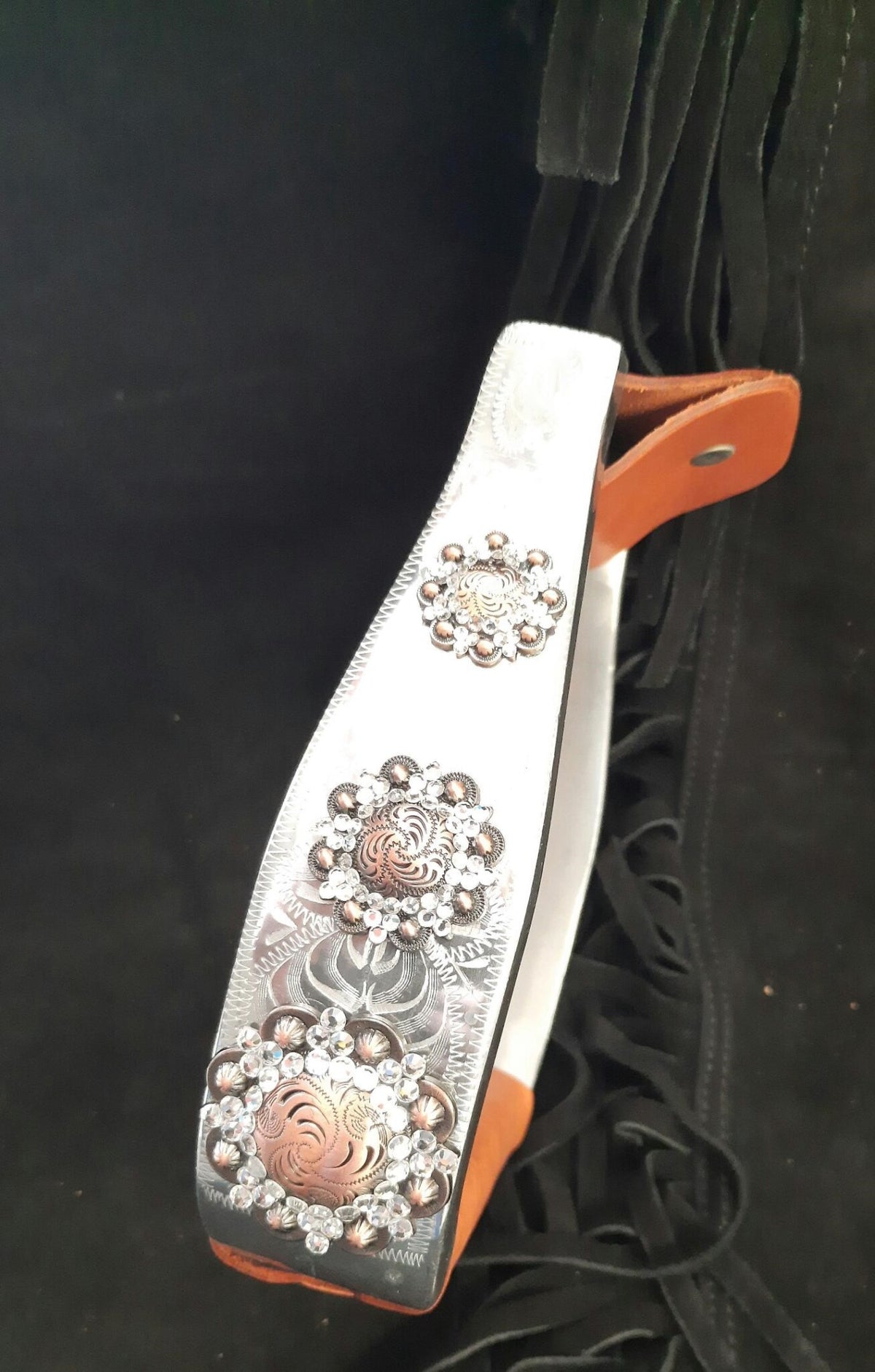 Aluminum engraved stijgbeugels