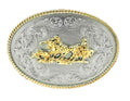Zilver buckle met team lassor design