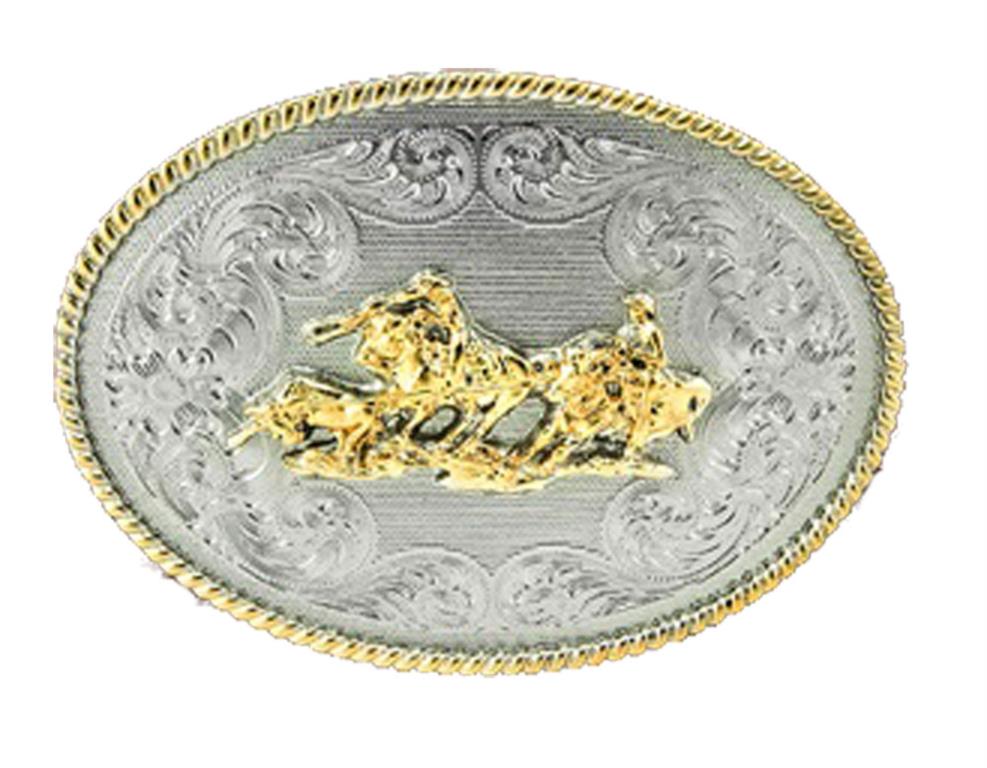 Zilver buckle met team lassor design