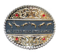Zilver buckle met bucking horse design
