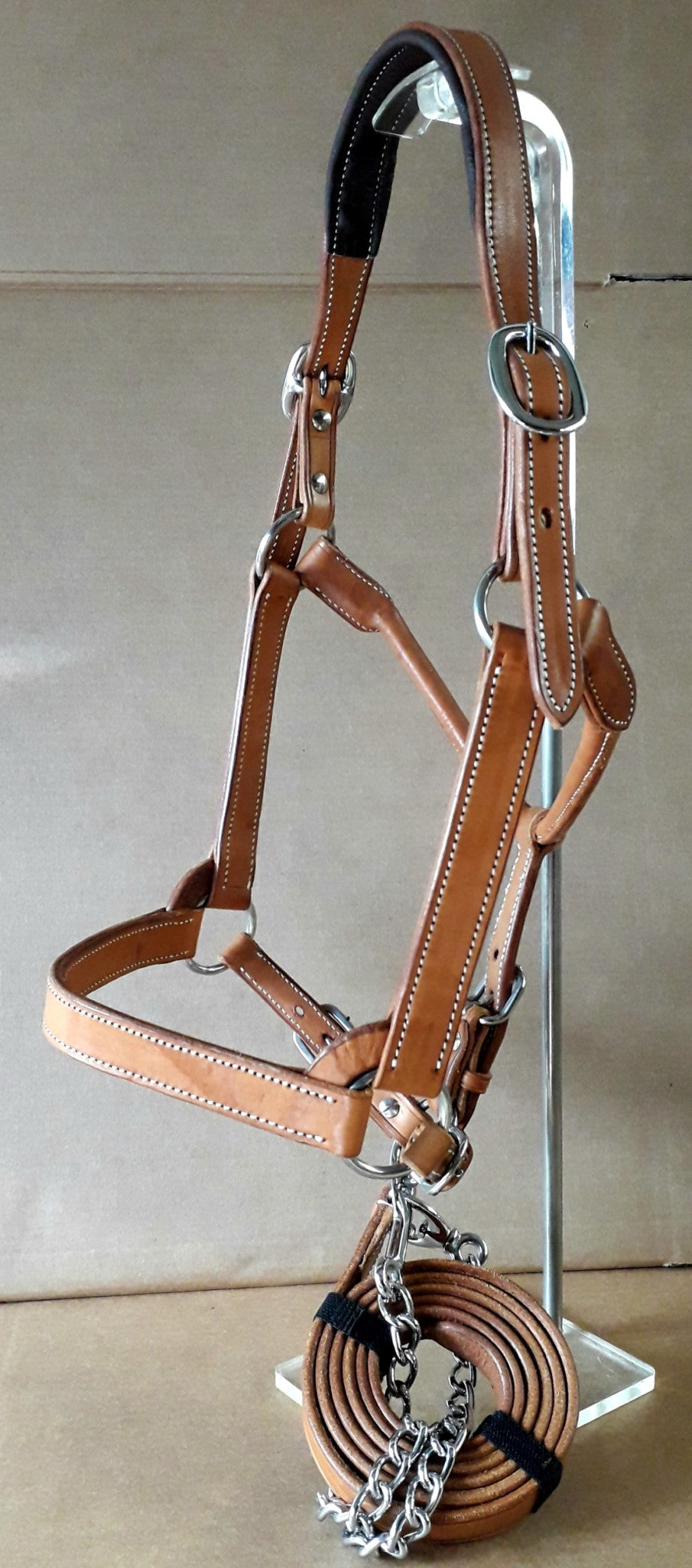Leder halster QH