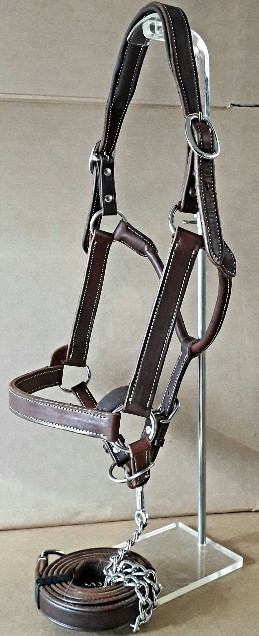 Leder halster QH